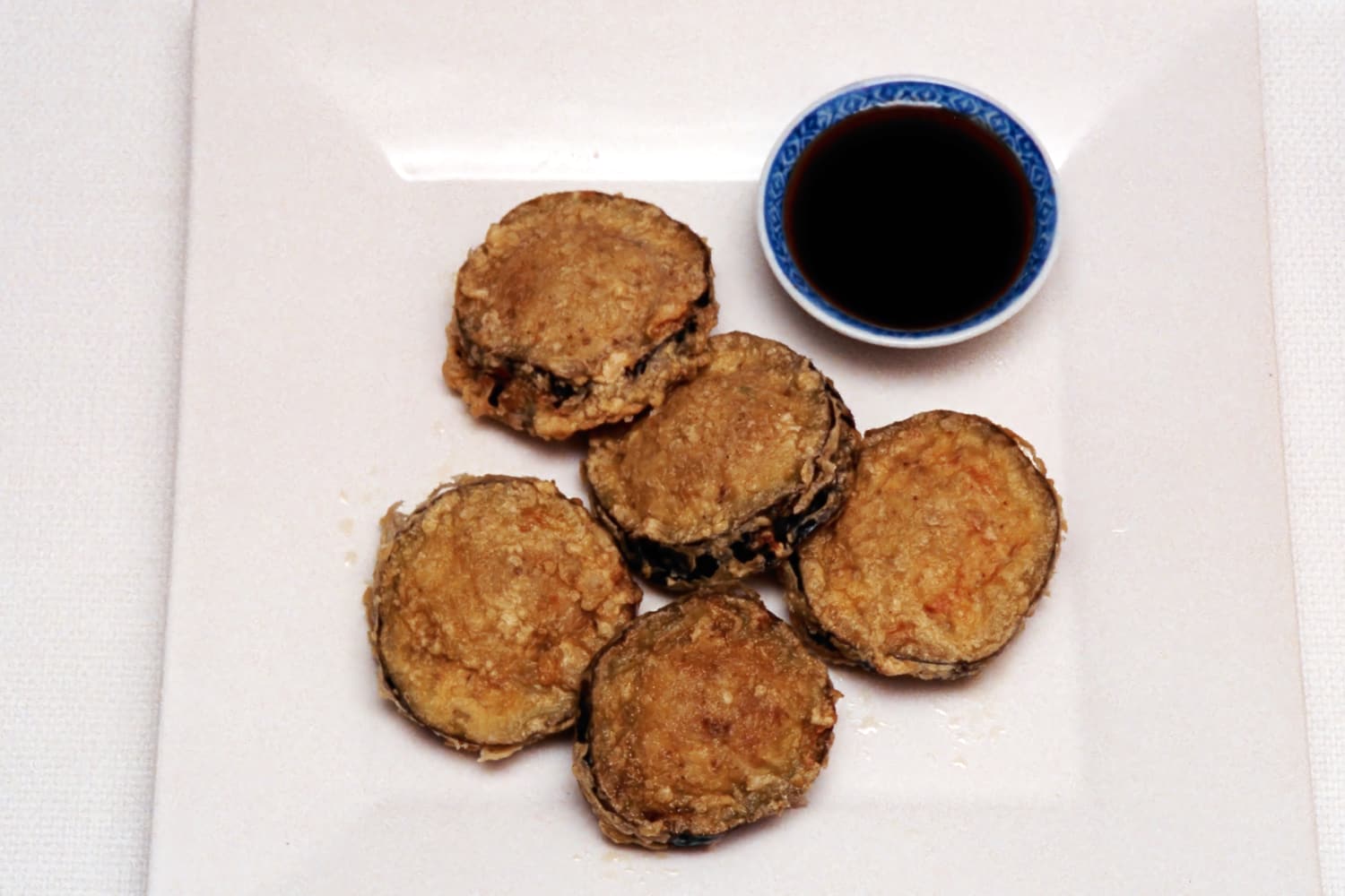 Chinese Aubergine Stuffed Fritters