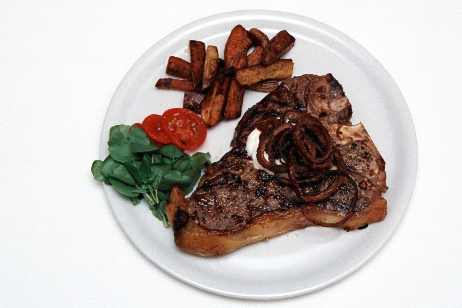 Garlic and Pepper T-bone Steak ready to enjoy