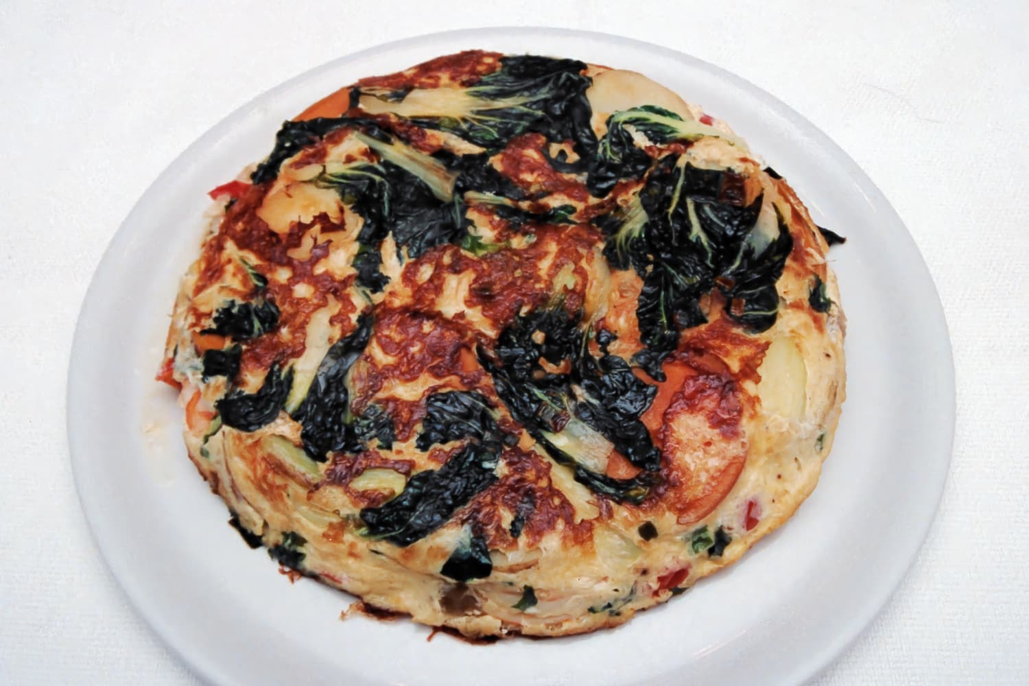 Oriental Prawn and Vegetable Frittata