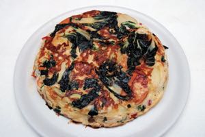 Oriental Prawn and Vegetable Frittata