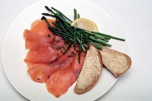  Smoked Salmon with Asparagus