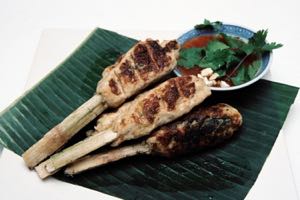 Prawn Sugar Cane Skewers