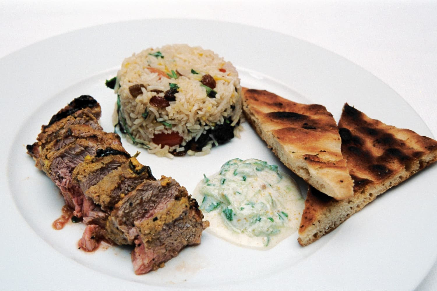 Tandoori Fillet of lamb served