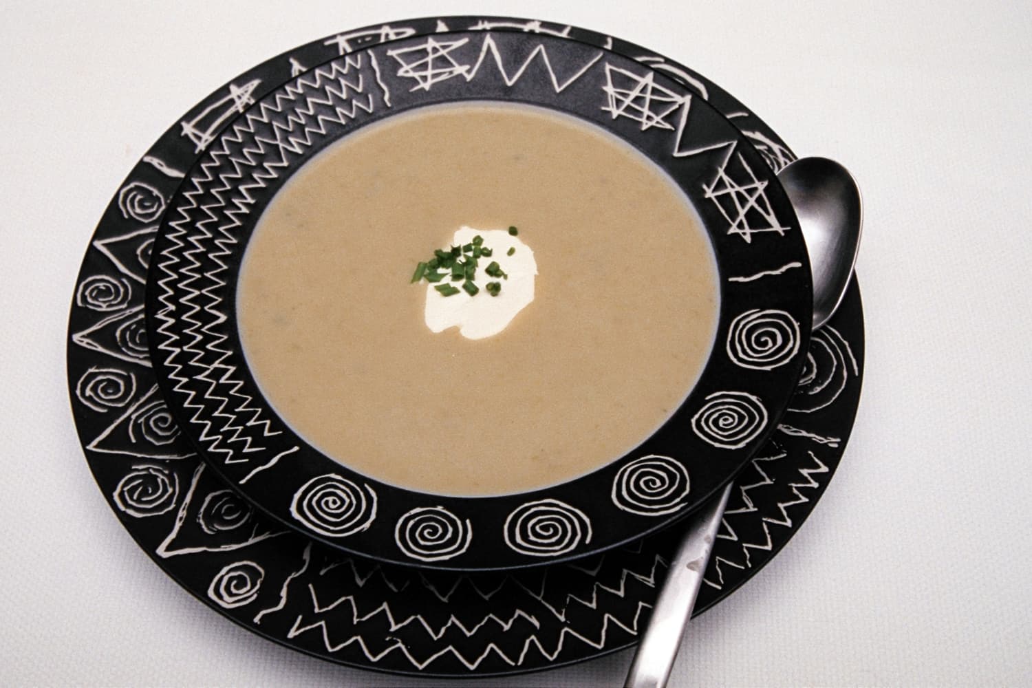 Leek Soup served