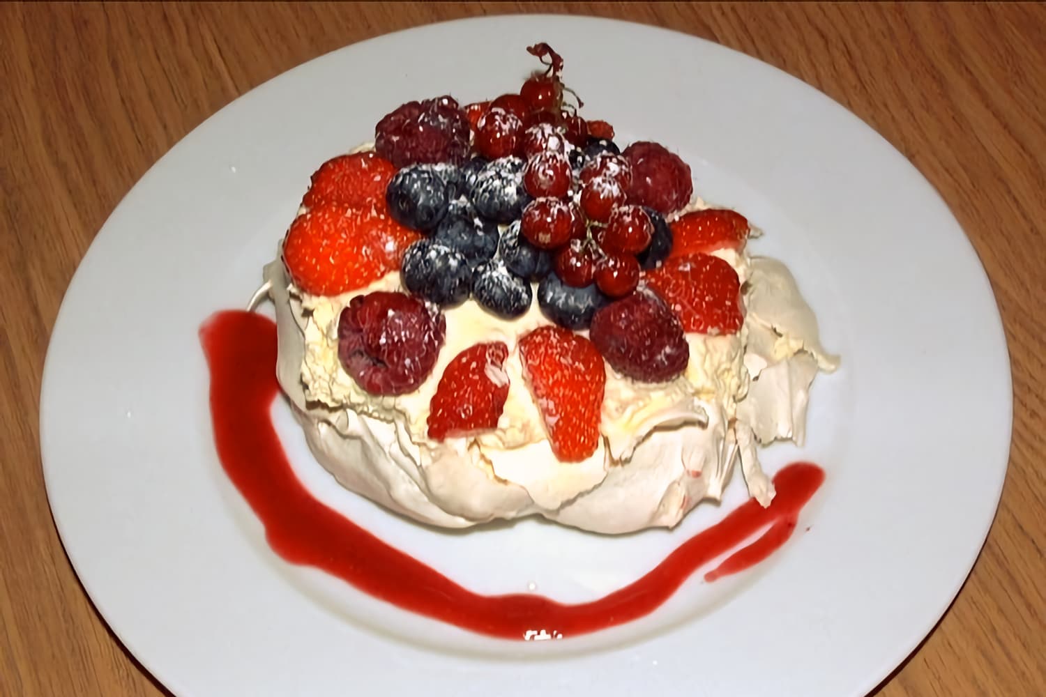 Individual Rose Water Pavlovas with Summer Berries