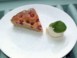 Raspberry and Almond Tart