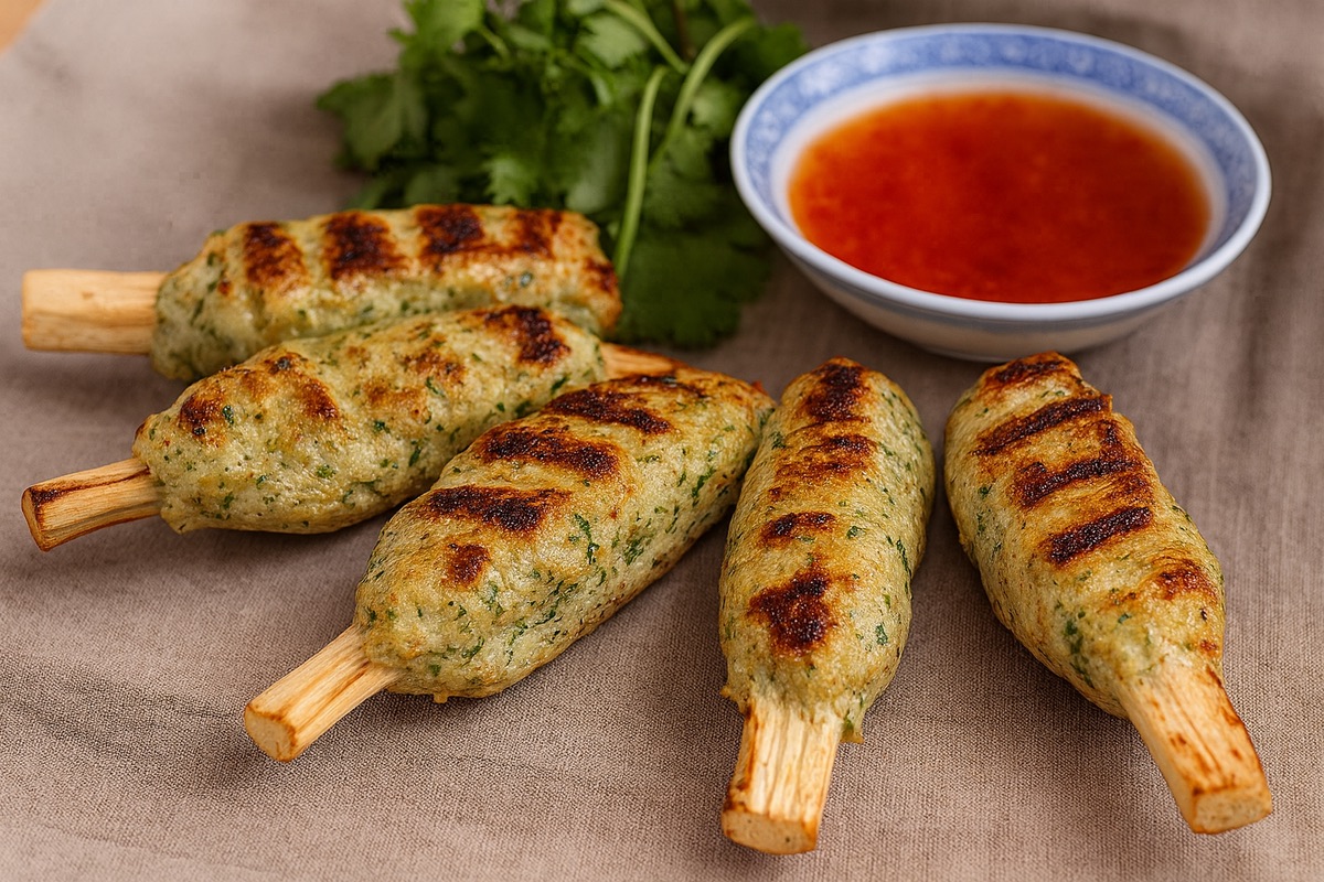 Chicken Sugar Cane Skewers