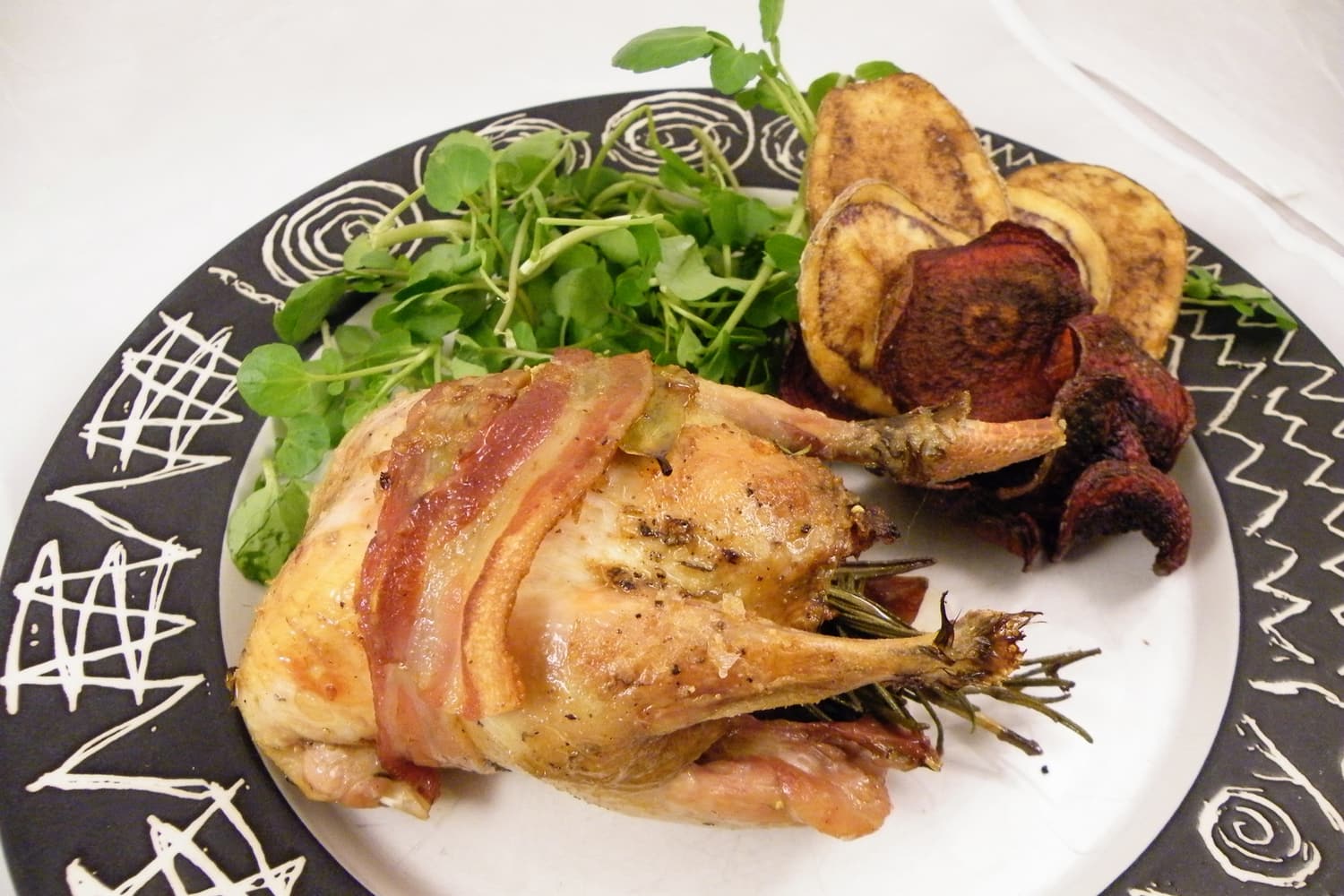 Roast Partridge ready to eat