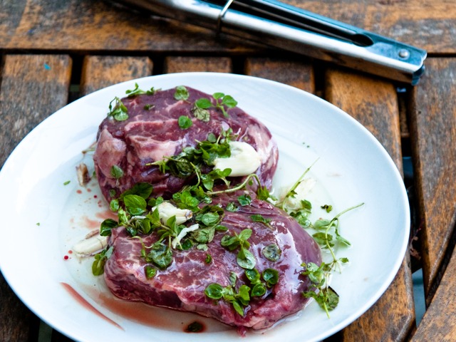 Argentinian Steaks Marinated and ready to BBQ.