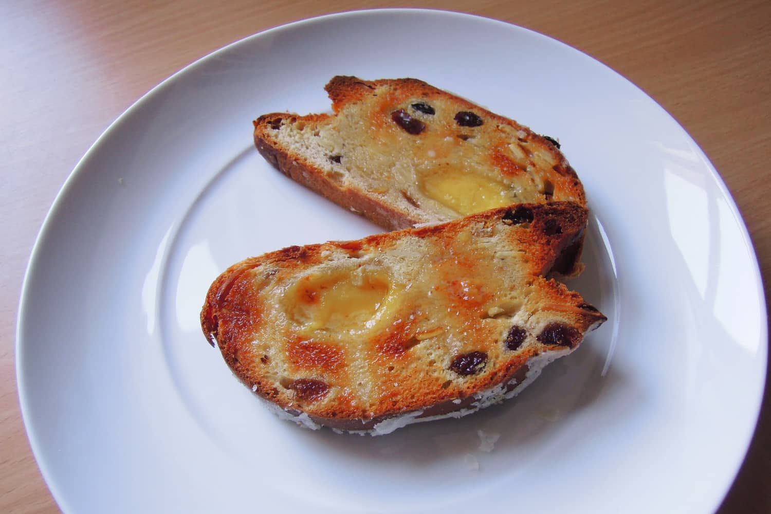 Toasted Stollen ready to eat