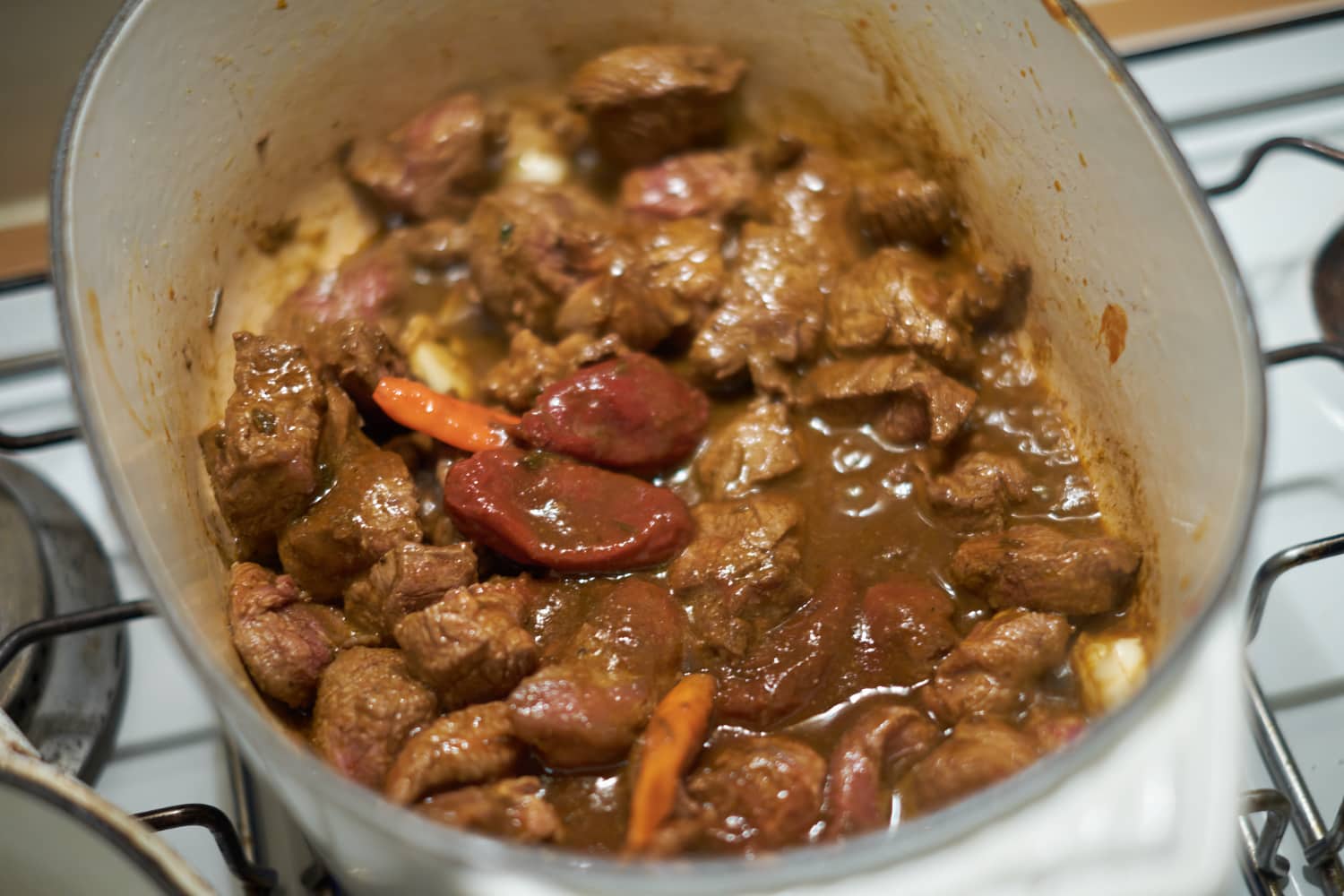 Cooking the Chilli Beef