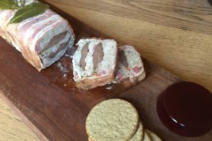 A slice ofPigeon Terrine