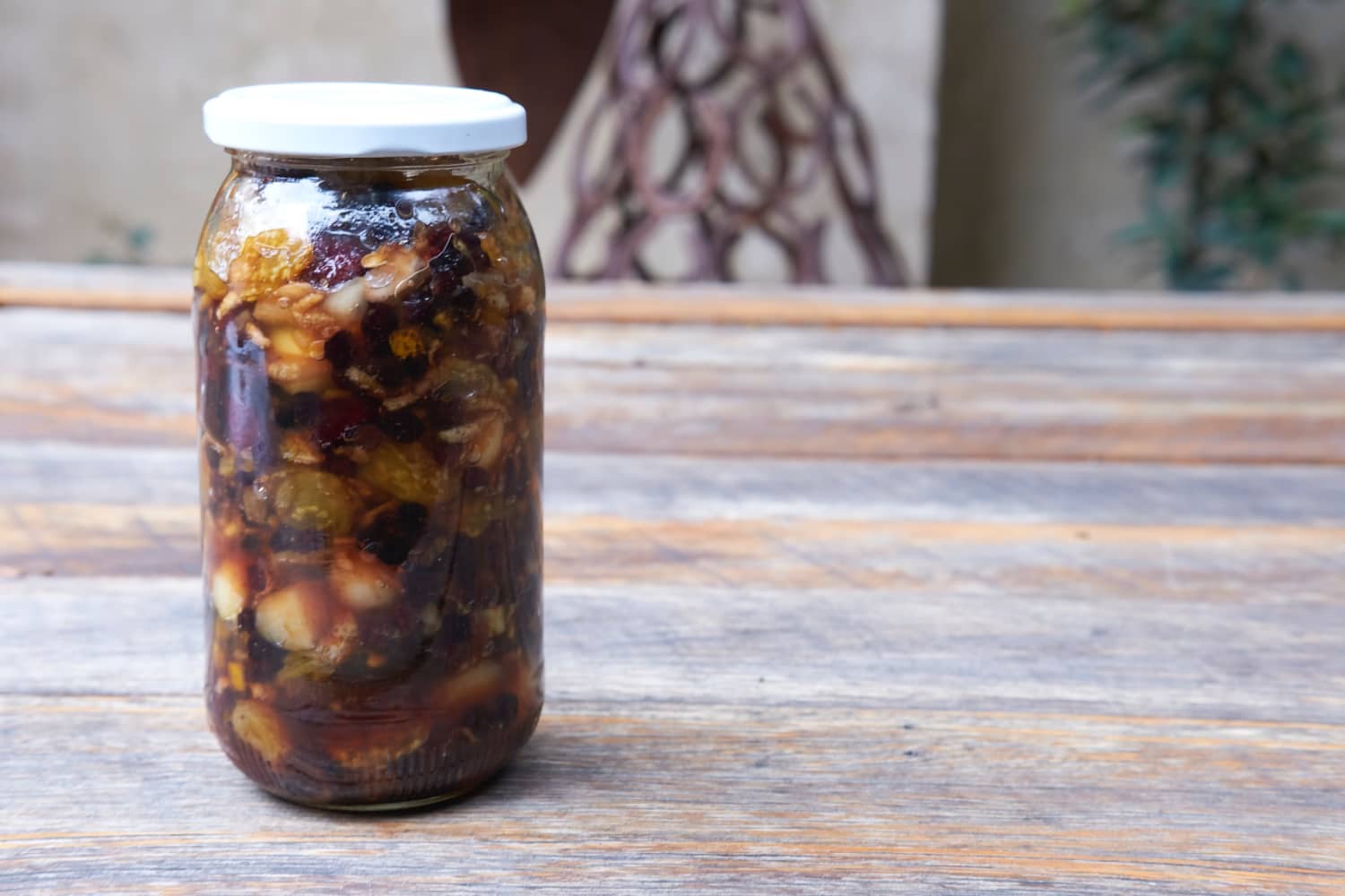 Minced Meat stored in a jar.